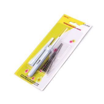 Pero s jehlami na plstění 020967/1, 6 jehel, vyměnitelné jehly, světle šedé