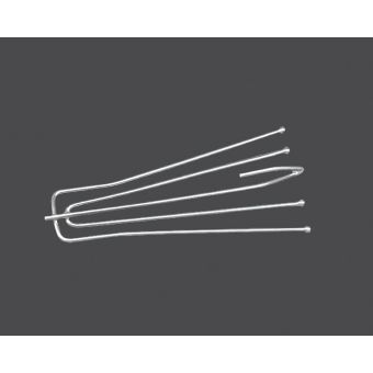 Háček na závěsy, kov, velikost 7x2cm, délka háčku 2,4cm 