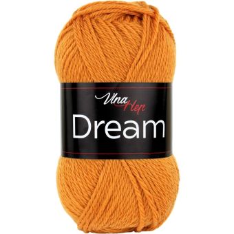 Pletací příze Vlna Hep DREAM 6415 hořčicově žlutá, 100% merino vlna, jednobarevná, 50g/125m