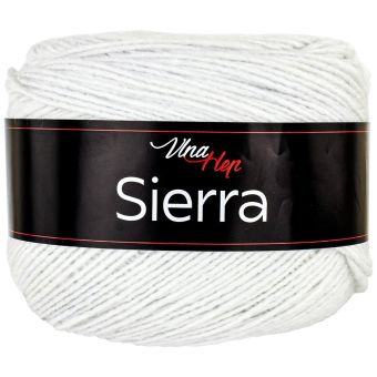 Pletací / háčkovací příze Vlna-Hep SIERRA 6002 přírodní bílá, jednobarevná, klasická 150g/450m