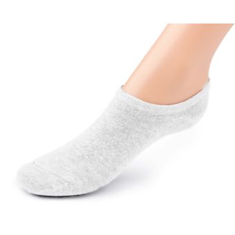 Ponožky letní, snížené do tenisek bambusové 290826 EMI ROSS, bílé, jednobarevné, unisex, 1 pár (více velikostí)