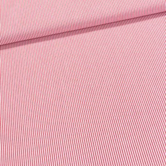 Pravý český bavlněný kanafas MÍŠA P0 308503 proužek 0,3cm, světle lososová, š.140cm (látka v metráži)