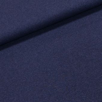 Bavlněný úplet TEPLÁKOVINA SP-GRETA 53, šedomodrý melír, š.180cm (látka v metráži)