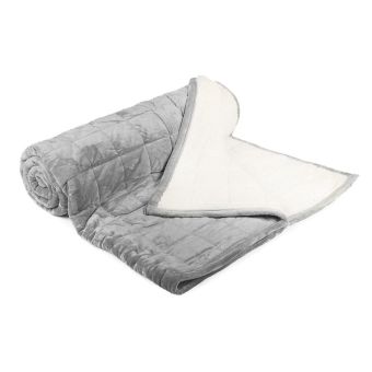 Deka z mikrovlákna OVEČKA Sleep well prošev jednobarevná světle šedá, 150x200cm