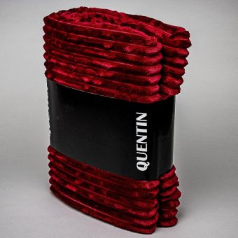 Deka z mikroflanelu UNI PRUH QUENTIN AK-3368 vínová, 150x200cm