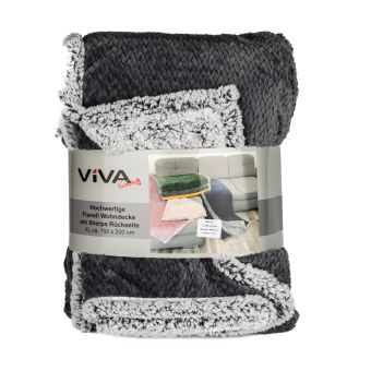 Deka z mikrovlákna ŠEDÝ ŽAKÁR s beránkem 150x200cm