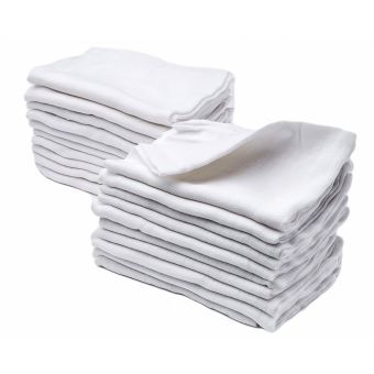 Dětská bavlněná látková plena / osuška TETRA BÍLÁ, 180g/m2, 90x100cm