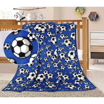 Dětská deka ELLA KORALL MICRO MÍČ MODRÝ, 100x155cm