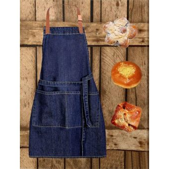 Dětská kuchyňská zástěra JEANS, riflová tmavě modrá, 50x70cm