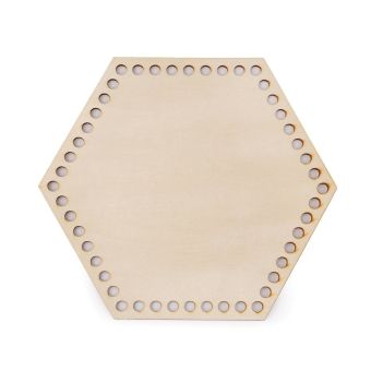 Dno na pletení / výrobu košíků 880001 dřevěné, přírodní světlá, Ø 20 cm