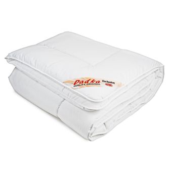Letní prošívaná antibakteriální přikrývka Dadka EXCLUSIVE SILVER z dutého vlákna, bílá (více rozměrů, hmotností)