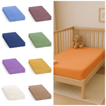 Froté prostěradlo do postýlky (54 barev, více dětských rozměrů)