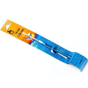 Háček na háčkování PONY, ocelový s ručkou 58904, velikost 1,25mm, délka 14cm