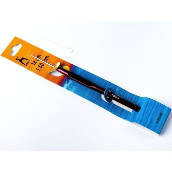 Háček na háčkování PONY, ocelový s ručkou 58905, velikost 1,5mm, délka 14cm