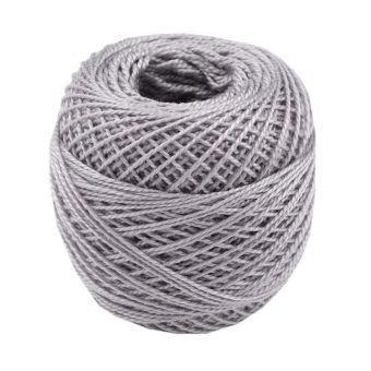 Háčkovací / vyšívací příze PERLOVKA 8832 tmavě šedá, jednobarevná, 10g/85m