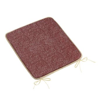 Hladký sedák LADA 34/032, UNI TMAVĚ VÍNOVÝ , čtverec 40x40cm