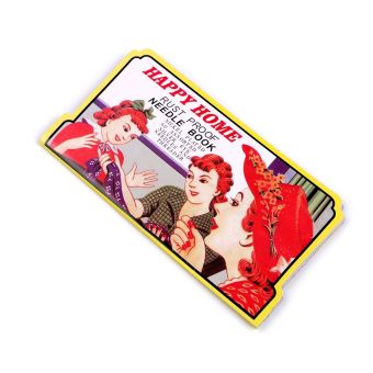 Jehly / sada jehel mapka HAPPY HOME s navlékačem nití, 60 kusů (mix velikostí)