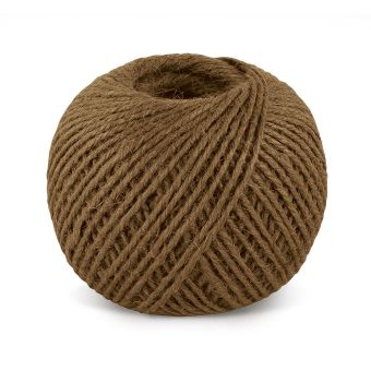 Jutový motouz, špagát HNĚDÝ, 200g, průměr 1,75mm, návin 130m