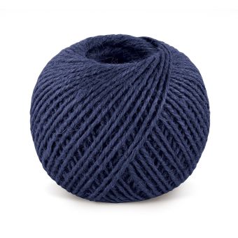 Jutový motouz, špagát MODRÝ 2524/560, 200g, průměr 1,75mm, návin 130m