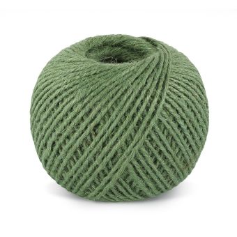 Jutový motouz, špagát ZELENÝ 2524/630, 200g, průměr 1,75mm, návin 130m
