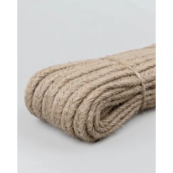 Jutový úvaz, provaz na škrabadlo PŘÍRODNÍ HNĚDÝ, šířka 12mm, návin 15m