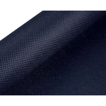 Vyšívací látka KANAVA 5 jednobarevná tmavě modrá 380634/9, š.50cm (látka v metráži)