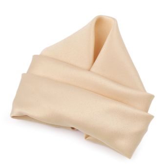 Kapesníček do saka saténový 870589/2 krémový, jemně lesklý 