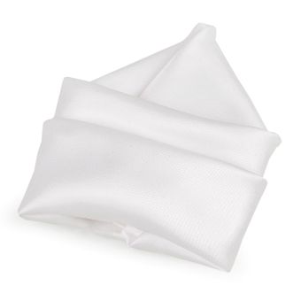 Kapesníček do saka saténový 900009/1 bílý, jemně lesklý 