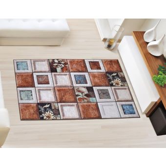 Koberec, běhoun kusový 3D FOTOTISK DLAŽDICE, 80x120cm