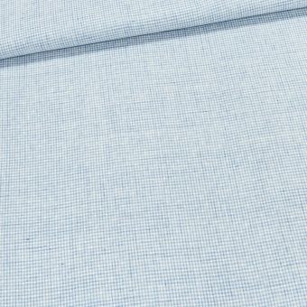 Košilovina bavlněná / batist, drobná světle modro-bílá kostička se vzorečkem, š.150cm (látka v metráži)