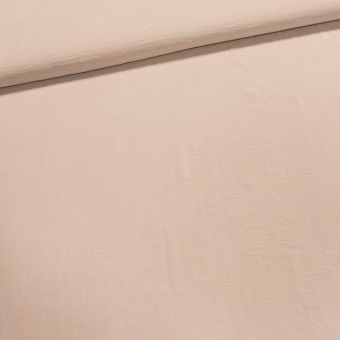 Košilovina polyesterová UNI RIVER 1 kreš, béžová, š.145cm (látka v metráži)