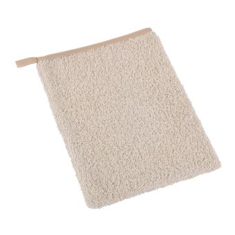 Koupelnová mycí žínka 23/13, bavlněné froté, jednobarevná kávová, 17x25cm