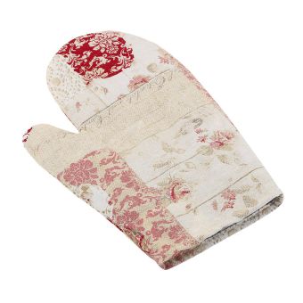 Kuchyňská chňapka EMA 511, PATCHWORK SRDCE RŮŽOVÉ, 28x18cm