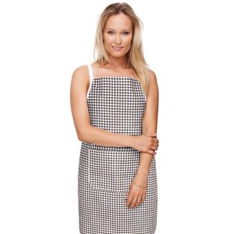 Kuchyňská zástěra BERTA 7750/608, KOSTIČKA HNĚDÁ 67x84cm