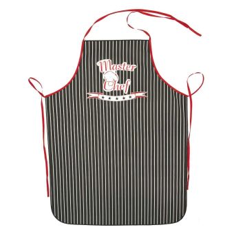 Kuchyňská zástěra MASTER CHEF, černá, 60x80cm