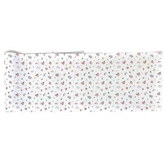 Kuchyňský ubrus / běhoun KYTKY QK-132, růžovo-šedá, 35x150cm