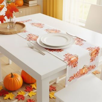 Kuchyňský ubrus CYH6063C, oranžové dýně, 40x90cm (obdélník) 