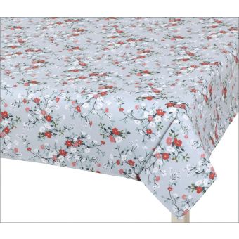 Kuchyňský ubrus DITA 402, KVÍTÍ NA ŠEDÉ, 120x140cm (obdélník) 