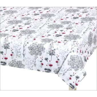 Kuchyňský ubrus DITA 405, ŠEDÉ VĚTVIČKY, 140x180cm (obdélník) 