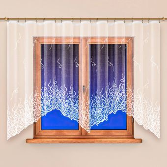 Kusová záclona MIRZAM jednobarevná bílá, (více rozměrů)