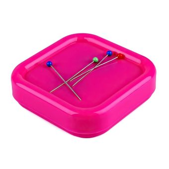 Magnetická podložka na jehly / jehelníček 790545, plastová / kovová, 8,5x8,5cm (barevný mix)