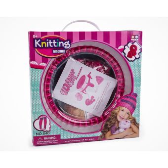 Mlýnek na pletení 790935/2 19 x 35 cm  velký, bílo-růžový, 1 sada