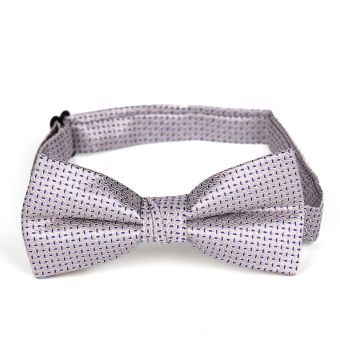 Motýlek pánský AMJ vzorovaný, světle béžový / modré čárky MP428