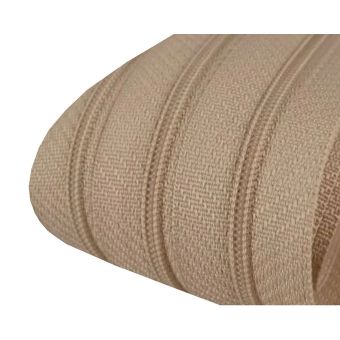 Nekonečný zip spirálový POL 050716/309 hnědý přírodní, šířka 3 mm (v metráži)