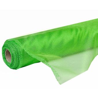 Organza dekorační 45536/5133 zelená, šíře 12cm, návin 9m
