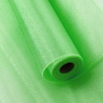 Organza dekorační 45484/5133 zelená šíře 36cm, návin 9m