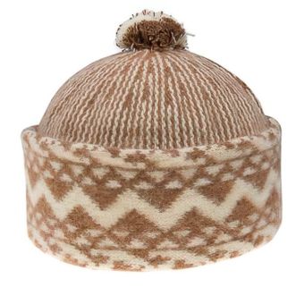 Pánská čepice zmijovka TONAK TRITON světle hnědá-smetanová, univerzální velikost