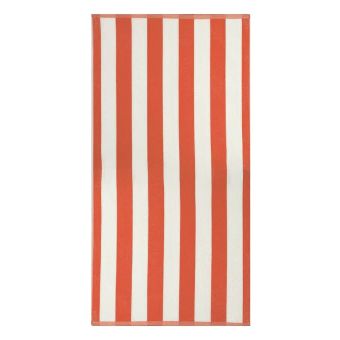 Plážová osuška KABANA, oranžové pruhy, froté, 90x170cm