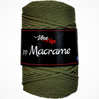 Pletací / háčkovací příze Vlna-Hep PP MACRAME 4164 khaki, jednobarevná, 100g/85m