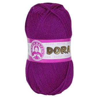 Pletací příze Madame Tricote paris DORA 047 tmavá cyklámen, klasická, 100g/250